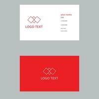 A Simple Minimal linear logo. Business card template. Vector logo Element