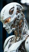 Image of humanoid robot powered by AI photo
