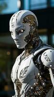 Image of humanoid robot powered by AI photo