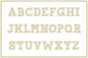 versátil colección de cráneo alfabeto letras para varios usos vector