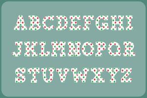 Versatile Collection of Christmas Ball Alphabet Letters for Various Uses vector