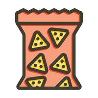 Snack Vector Thick Line Filled Colors Icon For Personal And Commercial Use.