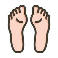 Soles Vector Thick Line Filled Colors Icon For Personal And Commercial Use.
