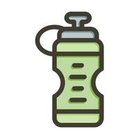 Sport Bottle Vector Thick Line Filled Colors Icon For Personal And Commercial Use.