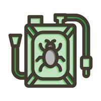 pesticida vector grueso línea lleno colores icono para personal y comercial usar.