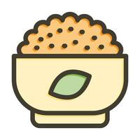 Carbohydrates Vector Thick Line Filled Colors Icon For Personal And Commercial Use.