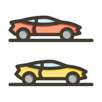 Racing Vector Thick Line Filled Colors Icon For Personal And Commercial Use.