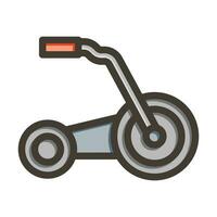 Lawn Roller Vector Thick Line Filled Colors Icon For Personal And Commercial Use.