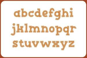 Versatile Collection of Cookie Alphabet Letters for Various Uses vector