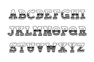 Versatile Collection of Elf Alphabet Letters for Various Uses vector