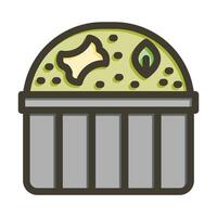 Compost Vector Thick Line Filled Colors Icon For Personal And Commercial Use.