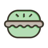 macarons vector grueso línea lleno colores icono para personal y comercial usar.