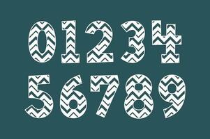 Versatile Collection of Ornament Numbers for Various Uses vector