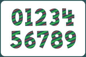 Versatile Collection of Ornament Numbers for Various Uses vector