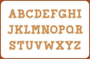 Versatile Collection of Cookie Alphabet Letters for Various Uses vector