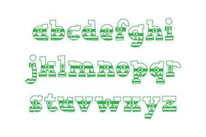 Versatile Collection of Elf Alphabet Letters for Various Uses vector