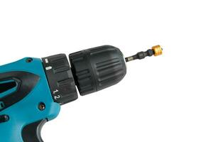 Cordless drill with drill bit,clipping path. photo