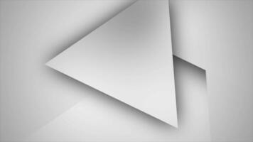 Black and white simple geometric patterns abstract triangles background video