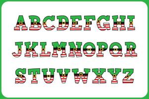 Versatile Collection of Elf Alphabet Letters for Various Uses vector