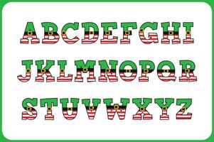 Versatile Collection of Elf Alphabet Letters for Various Uses vector