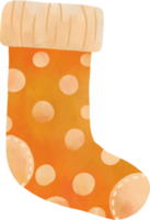 Watercolor Orange Socking png