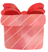 caja de regalo de acuarela png