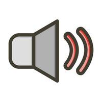 Sound Vector Thick Line Filled Colors Icon For Personal And Commercial Use.