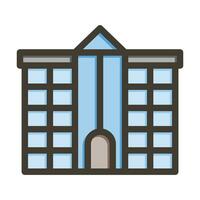 Office Building Vector Thick Line Filled Colors Icon For Personal And Commercial Use.