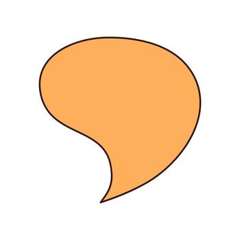 Speech bubble. Decorative abstract geometric element. vector