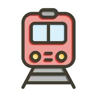 Metro Vector Thick Line Filled Colors Icon For Personal And Commercial Use.