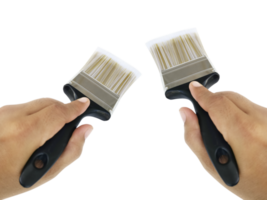 hand holding Paintbrush, transparent background png