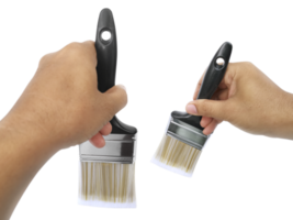 hand holding Paintbrush, transparent background png