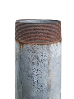 oxidado metal tubo, transparente antecedentes png