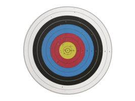 numrerad Begagnade pil styrelse med siffra och full av pil hål, transparent bakgrund png