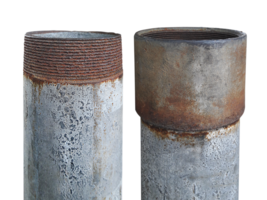 rusty metal pipe, transparent background png