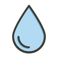 Water Vector Thick Line Filled Colors Icon For Personal And Commercial Use.