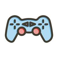 juego consola vector grueso línea lleno colores icono para personal y comercial usar.