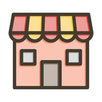 compras vector grueso línea lleno colores icono para personal y comercial usar.