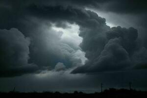 oscuro nube antecedentes. ai generativo Pro foto