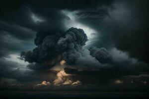 Dark cloud background. AI Generative Pro Photo