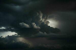 oscuro nube antecedentes. ai generativo Pro foto