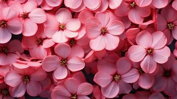 Spring pink flower background AI Generated photo