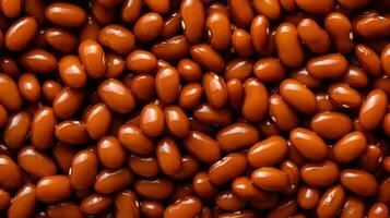 Baked beans background AI Generated photo