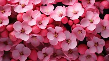 Spring pink flower background AI Generated photo