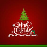 Merry Christmas Wishes Design vector