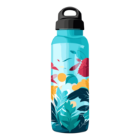 Bottle of water, Reusable water bottle isolated on the background, Travel concepts, generative AI png