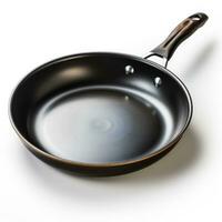 Iron frying pan Isolated on white background AI Generated photo