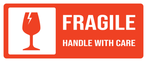 packing icon set including fragile png