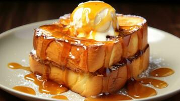 Honey toast AI Generated photo