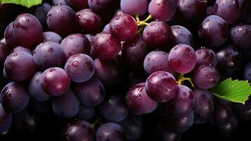 Grape background AI Generated photo